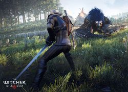 The Witcher 3 Wild Hunt, Wiedźmin 3 Dziki Gon, Geralt, Smok