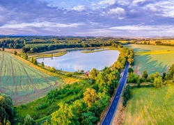 Gmina w Czechach  Moravský Písek z lotu ptaka