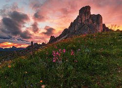 Góra Ra Gusela w Dolomitach