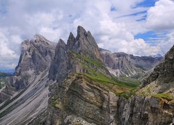 Góra Seceda w masywie Odle we Włoszech