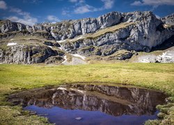 Góry Kantabryjskie, Kałuża, Somiedo Natural Park, Asturia, Hiszpania