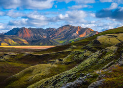 Islandia, Tęczowe Góry, Góry Landmannalaugar, Niebo