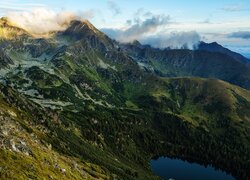 Góry, Rottenmanner und Wolzer Tauern, Niskie Taury, Szczyt, Grosser Bosenstein, Jezioro, Austria