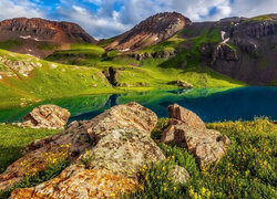 Góry San Juan i jezioro Lake Basin