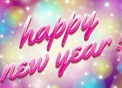 Graficzny napis Happy New Year