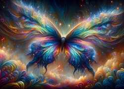 Motyl, Kolorowa, Grafika