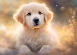 Szczeniak, Golden retriever, Grafika