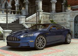 Granatowy Aston Martin DBS