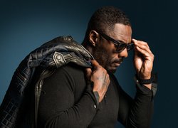 Mężczyzna, Aktor, Idris Elba, Okulary, Kurtka