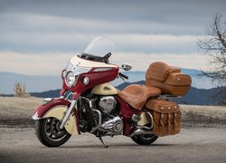 Indian Motorcycle, Roadmaster Classic, Skórzane, Wykończenia, Skórzany, Kufer