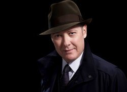 Aktor, James Todd Spader, Serial, Czarna lista, The Blacklist, Kapelusz, Krawat, Koszula