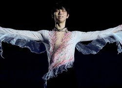 Japoński łyżwiarz figurowy Hanyu Yuzuru