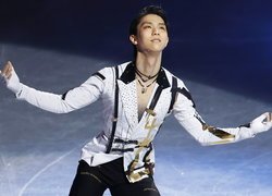 Japoński łyżwiarz Hanyu Yuzuru