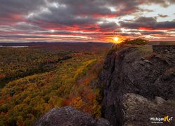 Jesień na Półwyspie Keweenaw w Stanie Michigan