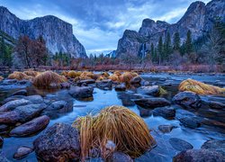 Jesienny krajobraz w Parku Narodowym Yosemite w Kalifornii