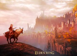 Jeździec na plakacie z gry Elden Ring