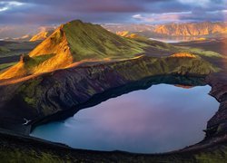 Góry, Jezioro Blahylur, Islandia