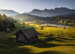 Jezioro Geroldsee w Krun na Bawarii