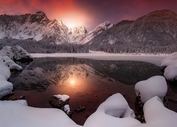 Jezioro Lacs de Fusine