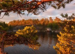 Jezioro Ładoga w jesiennej szacie