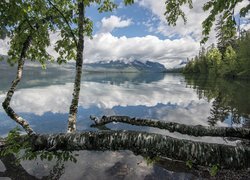 Jezioro Lake McDonald w Parku Narodowym Glacier