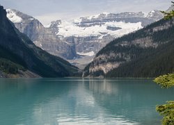 Jezioro, Louise Lake, Góry, Park Narodowy Banff, Kanada