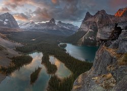 Jezioro Mary Lake i Lake OHara