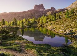 Jezioro w Dolomitach