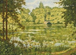 Jezioro w malarstwie Henri Biva