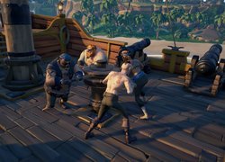 Postacie, Statek, Armata, Gra, Sea of Thieves