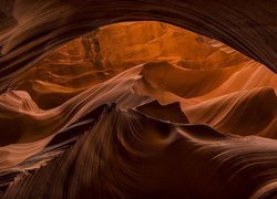Jaskinia, Skały, Kanion Antylopy, Stan Arizona, Stany Zjednoczone