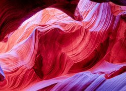 Czerwone, Skały, Kanion Antylopy, Arizona, Stany Zjednoczone