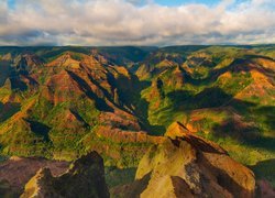 Góry, Kanion, Waimea Canyon, Hawaje, Stany Zjednoczone