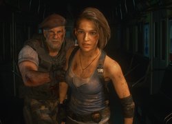 Kapitan Mikhail Victor i Ada Wong w grze Resident Evil 3