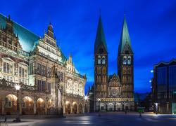 Katedra św. Piotra i Stary Ratusz w Bremie