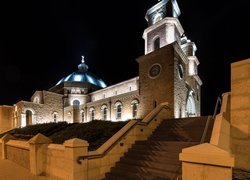 Katedra św Franciszka Ksawerego, Noc, Światła, Geraldton, Australia