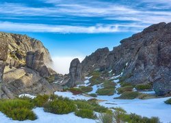 Góry, Serra da Estrela, Trawa, Portugalia