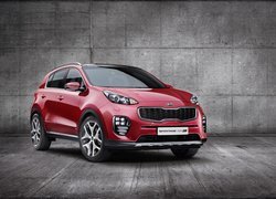 Czerwona, Kia Sportage GT Line, 2017