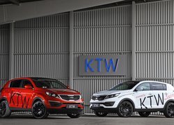 Biała, Czerwona, Kia Sportage, KTW Tuning, 2013