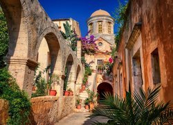 Klasztor, Agia Triada Tzagaroli, Kreta, Grecja