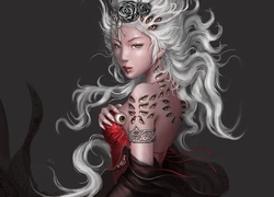Kobieta-demon w grafice fantasy