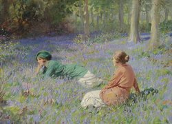 Kobiety na polanie w malarstwie Rowlanda Wheelwrighta