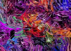 Kolorowa abstrakcja wykonana komputerowo