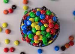 Kolorowe draże M&M