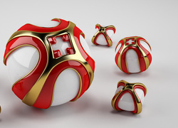 Grafika 3D, Wektorowa, Piłki