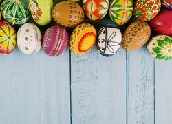 Wielkanoc, Kolorowe, Wzorzyste, Pisanki