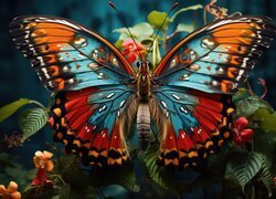 Kolorowy, Motyl, Zbliżenie Owad, Motyl