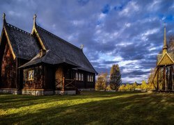 Kościół Kvikkjokk Church, Miejscowość Kvikkjokk, Hrabstwo Norrbotten, Szwecja