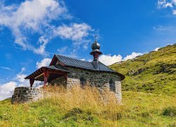 Kościółek, Przełęcz, Klausenpass, Góry, Alpy Glarneńskie, Szwajcaria