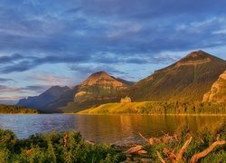 Krajobraz Parku Narodowego Waterton Lakes